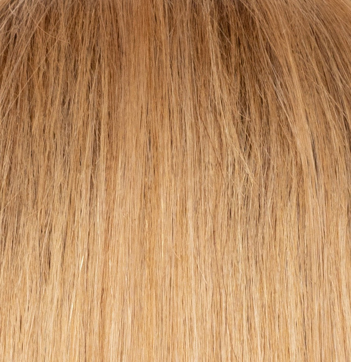 Sandy Blond-R | Sandy blond hair has made a huge comeback, this is a stunning shade with a darker blond root which is blended to perfection is amazing!! a blond which is full of multi tonal shades, cream, honey, ash, and toffee, appearing throughout The colors is flattering, suits many skin tones and is a very classy shade.