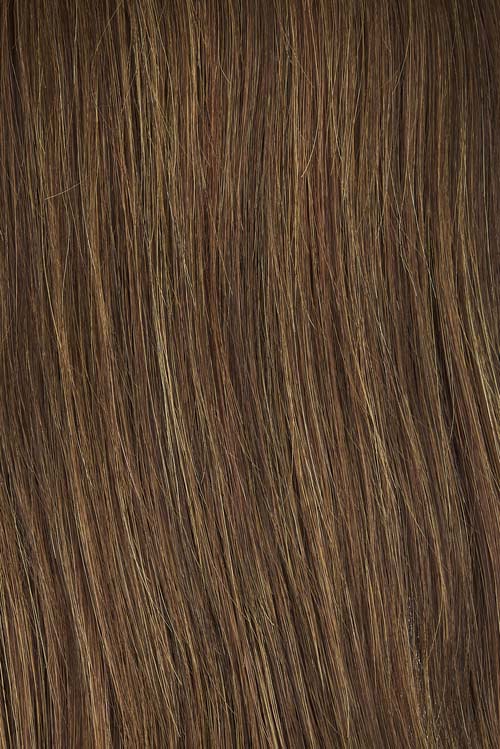 Dark auburn & medium brown with warm strawberry highlights | Similar to 31H