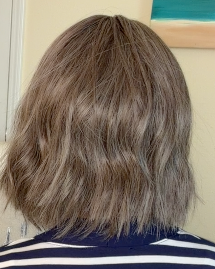 Marlene wearing Skylar in 39F38 Roasted Chestnut