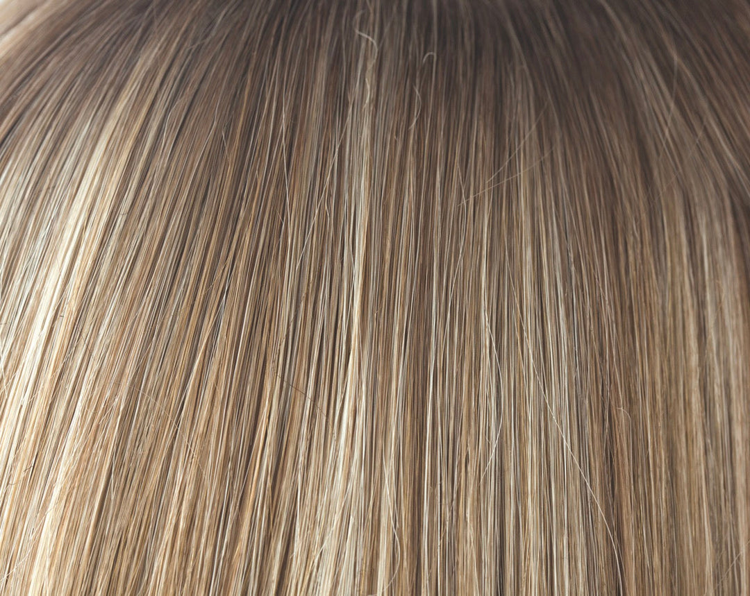 Spring Honey-R | Med Brn rooted, Honey Blonde and Gold Platinum Blonde 50/50 blend | Root: 12 Base: 613 and 27