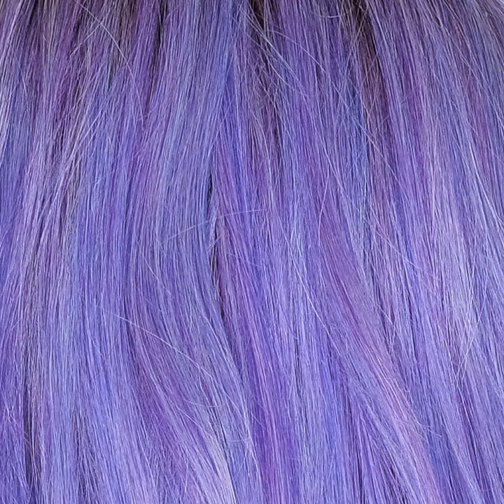 Stardust 22-2+12 | Magical Stardust is the color that brings spaces to life for those looking to illuminate their world with pure, extraordinary color. A mixture of lilac, amethyst, orchid, Iris, and a hint of blended pastel purple and lavender with medium and light brown root color as an undertone throughout the color's body makes the one and only magical Stardust!