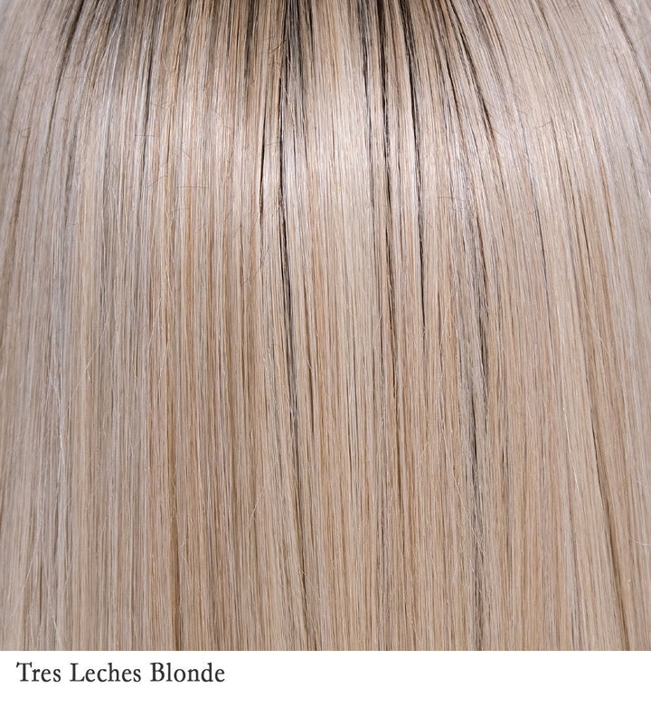 Tres Leches Blonde 18R/10/16/88 | Rooted with combination of light, medium, and dark brown to create the natural root color. Dimension is the key word since Tres Leches Blonde hair creates a lot of depth underneath and a brighter, but blended top section.