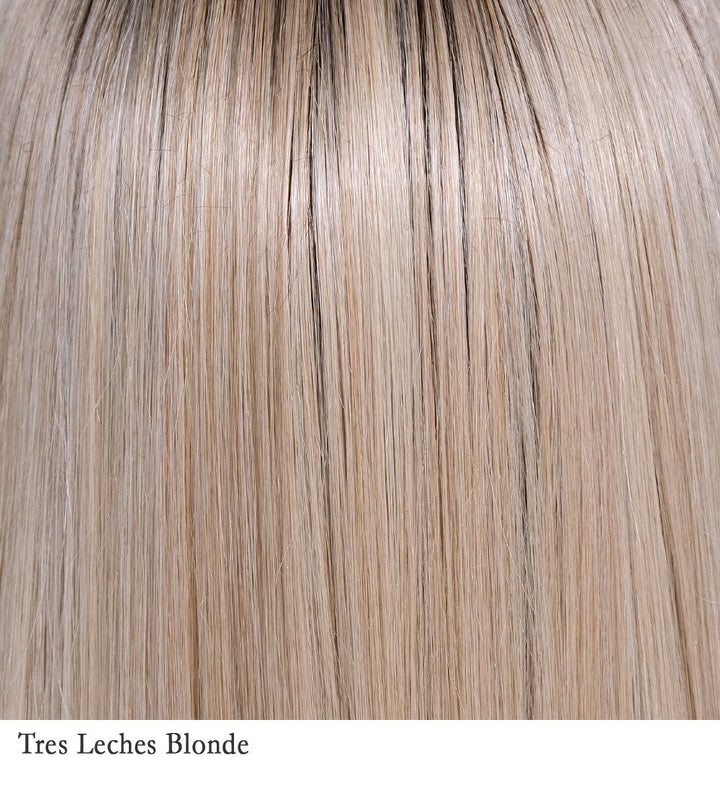 Tres leches Blonde 18R/10/16/88 | Rooted with combination of light, medium, and dark brown to create the natural root color. Dimension is the key word since Tres Leches Blonde hair creates a lot of depth underneath and a brighter, but blended top section.