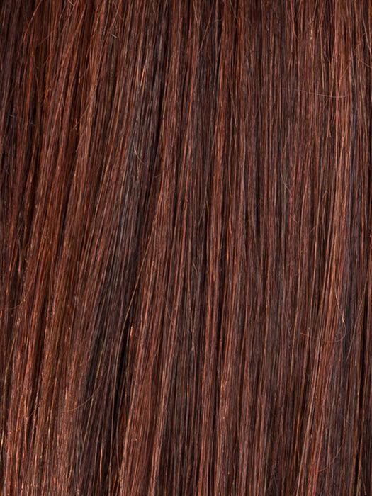 Auburn Rooted 33.130.4 | Dark Auburn, Deep Copper Brown, and Darkest Brown Blend with Shaded Roots