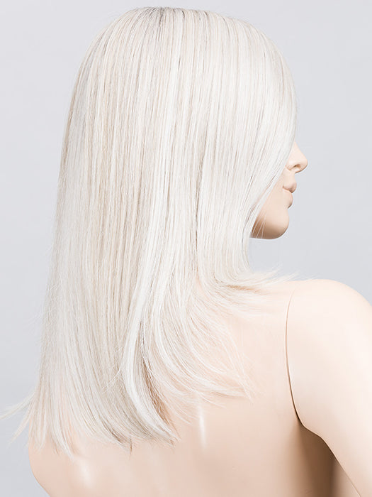 Silver Blonde Rooted 60.23 | Pearl White and Lightest Pale Blonde Blend with Shaded Roots