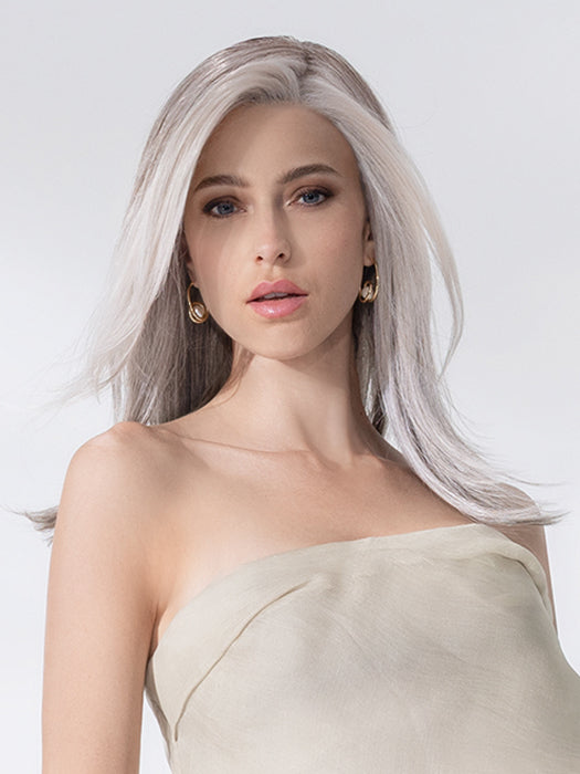 Snow Mix 60.56.58 | Pearl White, Lightest Blonde, And Black/Dark Brown With Grey Blend