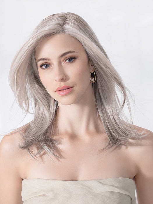 Snow Mix 60.56.58 | Pearl White, Lightest Blonde, And Black/Dark Brown With Grey Blend