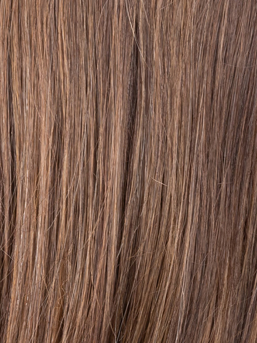 Chocolate Shaded 830.6.27 | Dark And Medium Brown Blended With Light Auburn Brown And Dark Strawberry Blonde With Shaded Roots