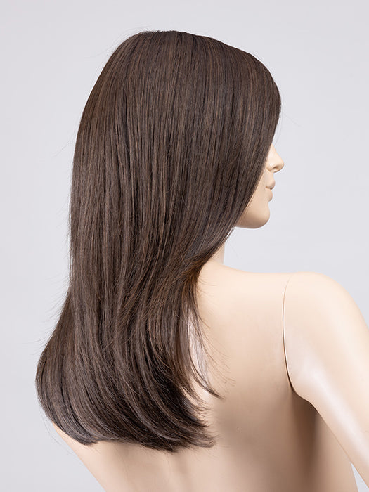 Dark Chocolate Shaded 6.4.30 | Dark Brown, Darkest Brown, And Light Auburn Blend With Shaded Roots