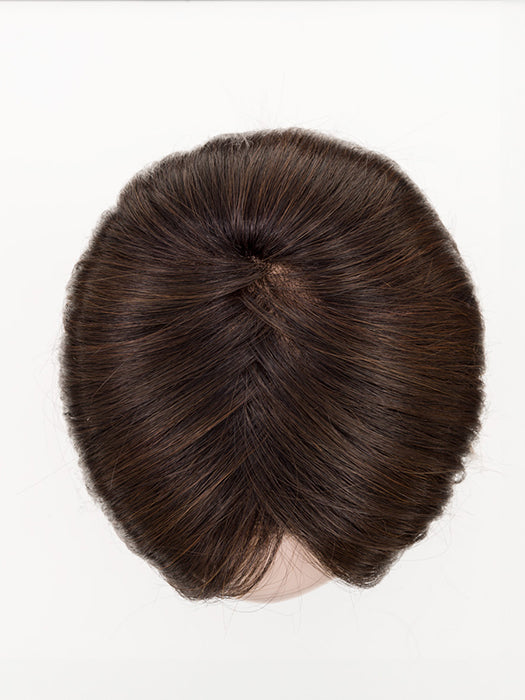 Dark Chocolate Shaded 6.4.30 | Dark Brown, Darkest Brown, And Light Auburn Blend With Shaded Roots