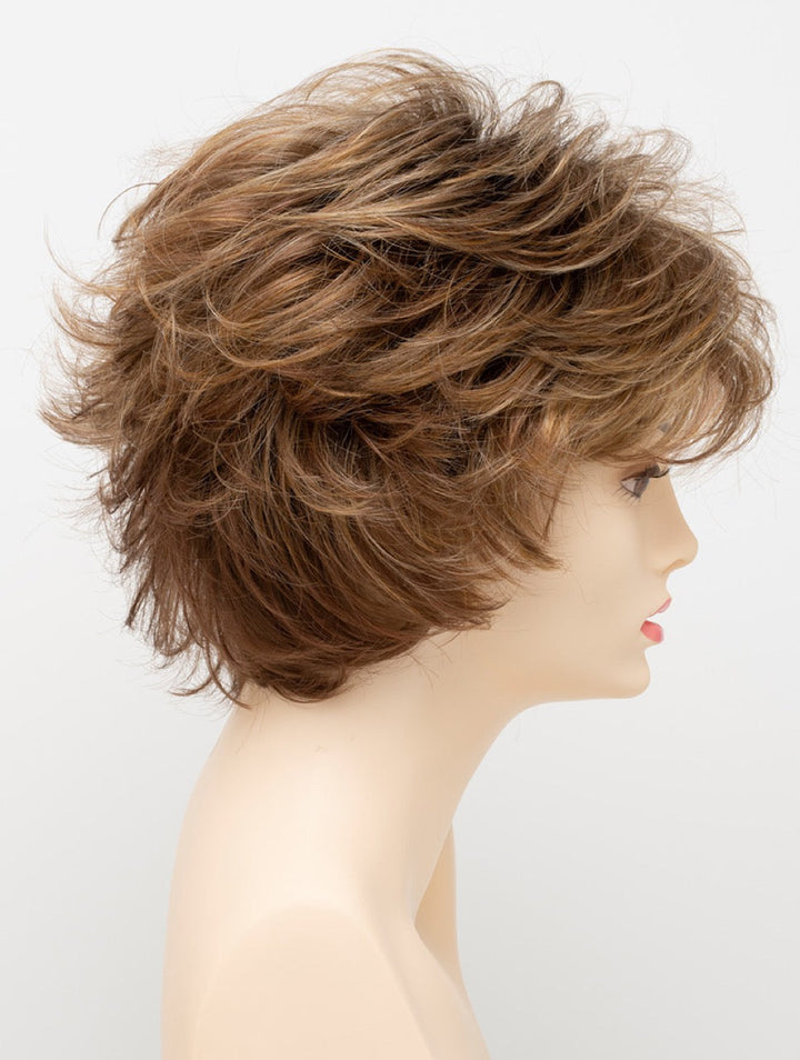 Golden Nutmeg | 27/26/23 R8 | 3-Tone blend of a Cinnamon Brown Base, Chocolate, Brown Roots, and Golden Blonde highlights