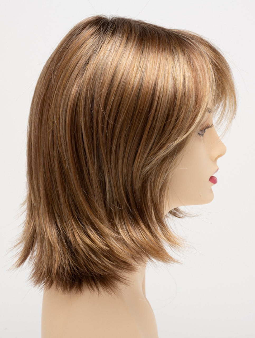 Golden Nutmeg | 27/26/23 R8 | 3-Tone blend of a Cinnamon Brown Base, Chocolate, Brown Roots, and Golden Blonde highlights