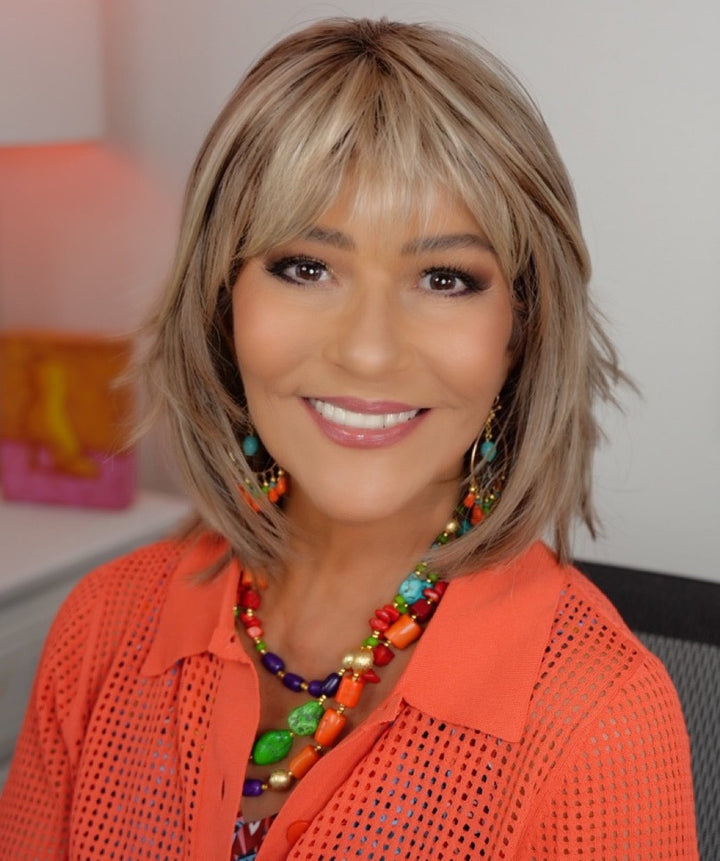 Marlene wearing Amsterdam in Macadamia Latte