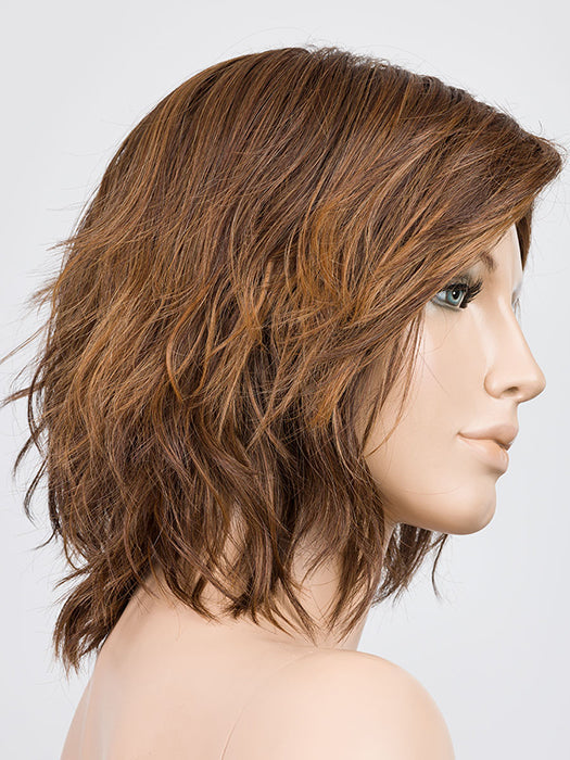 Chocolate Rooted 8.30.27.6 | Medium to Dark Brown Base with Light Reddish Brown Highlights and Dark Roots