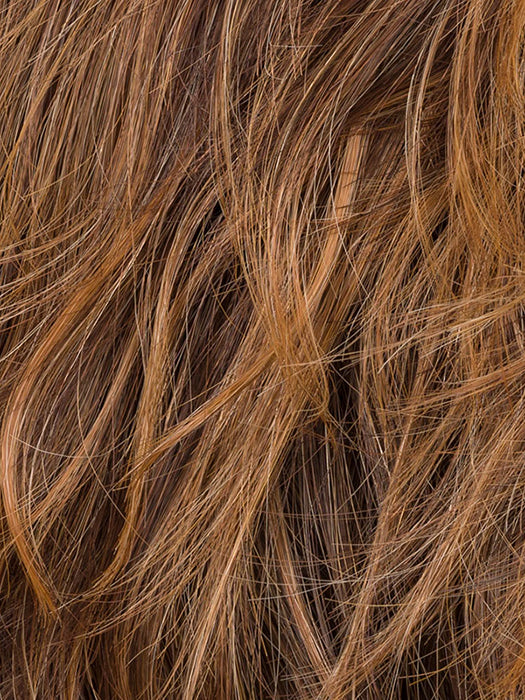 Chocolate Rooted 830.27.6 | Medium to Dark Brown base with Light Reddish Brown highlights and Dark Roots