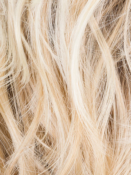 Pastel Blonde Rooted 25.26.23 | Pearl Platinum, Dark Ash Blonde, and Medium Honey Blonde Mix with a Darker Root