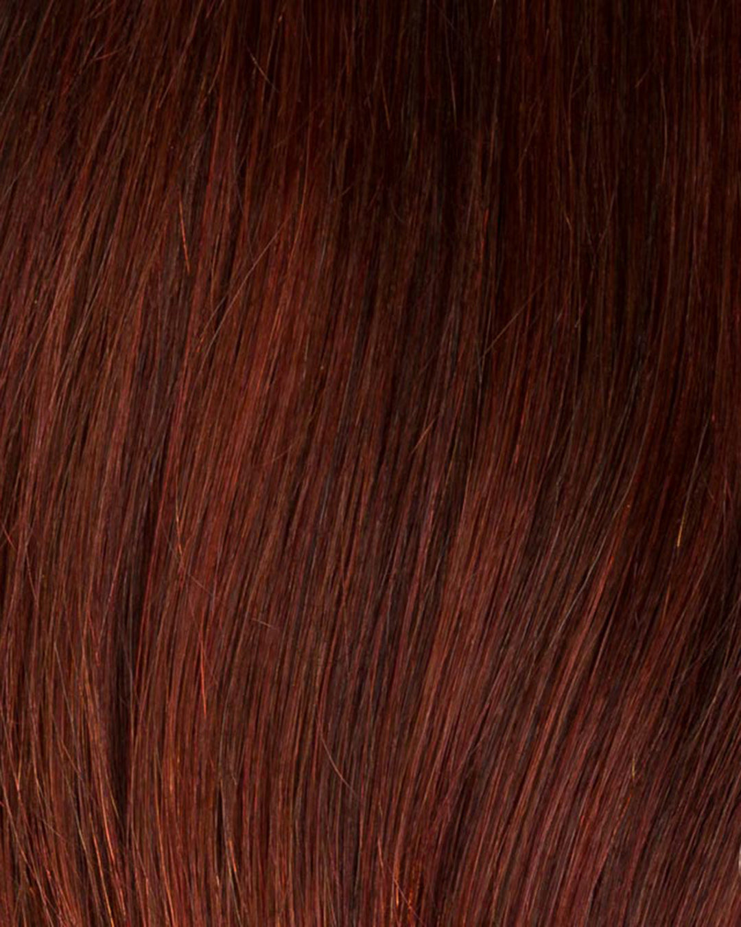 Wine Red Rooted 33.130.4 | Dark Auburn, Deep Copper Brown, And Darkest Brown Blend With Shaded Roots