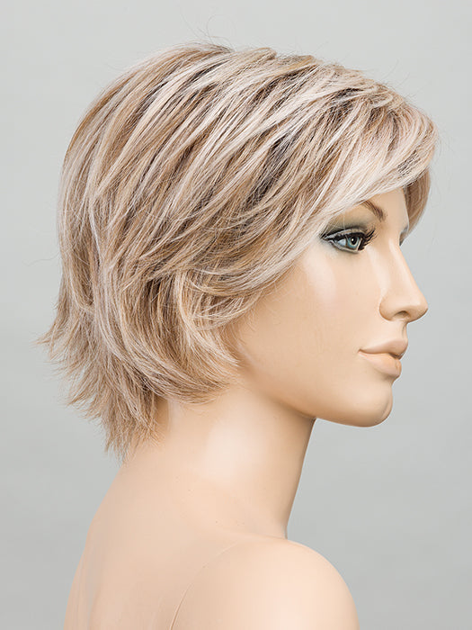 Pearl Blonde Rooted 101.20.25 | Pearl Platinum Blended With Light Strawberry Blonde And Lightest Golden Blonde With Shaded Roots