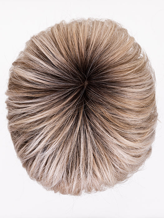 Pearl Blonde Rooted 101.20.25 | Pearl Platinum Blended With Light Strawberry Blonde And Lightest Golden Blonde With Shaded Roots