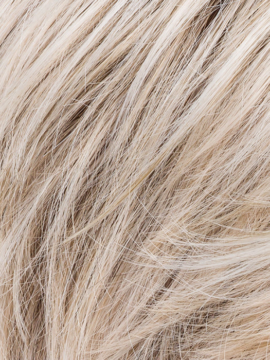 Silver Blonde Rooted 60.23.58 | Pearl White And Lightest Pale Blonde Mixed With Dark And Lightest Brown With Grey Blend And Shaded Roots