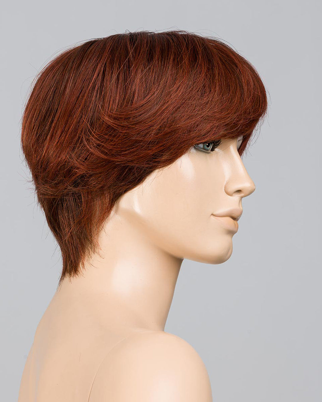 Wine Red Rooted 33.130.6 | Dark Auburn And Deep Copper Brown With Dark Brown Blend With Shaded Roots