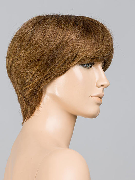 Mocca Rooted 830.12.27 | Medium Brown Blended With Light Auburn, Lightest Brown, And Dark Strawberry Blonde Blend With Shaded Roots