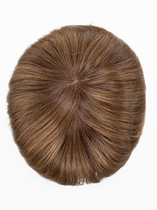 Mocca Rooted 830.12.27 | Medium Brown Blended With Light Auburn, Lightest Brown, And Dark Strawberry Blonde Blend With Shaded Roots