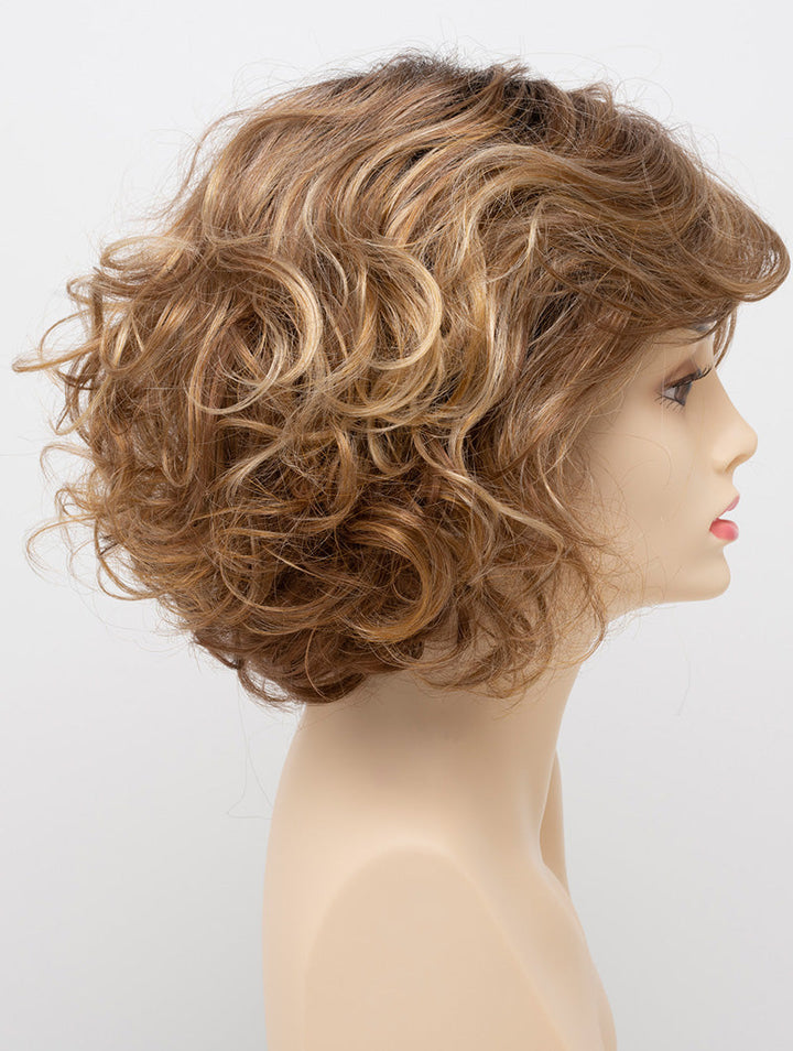 Golden Nutmeg | 27/26/23 R8 | 3-Tone blend of a Cinnamon Brown Base, Chocolate, Brown Roots, and Golden Blonde highlights