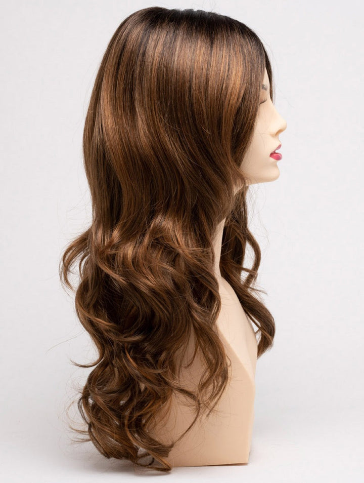 Saffron Spice | 24/33/35 R2 | Rooted Warm Light Brown with Lowlights