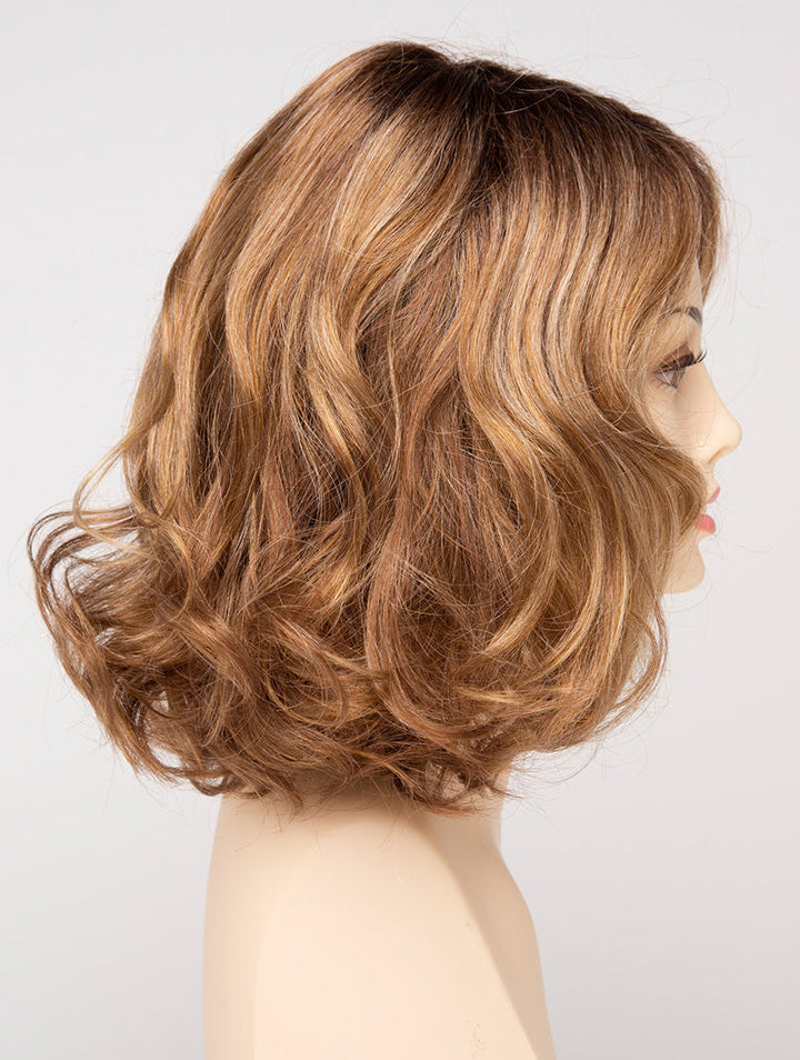 Golden Nutmeg | 27/26/23 R8 | 3-Tone blend of a Cinnamon Brown Base, Chocolate, Brown Roots, and Golden Blonde highlights