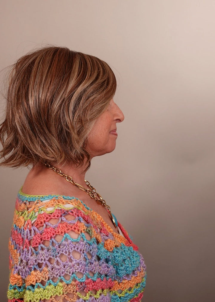 Frannie wearing Kate in Brown Sugar Cookie-R