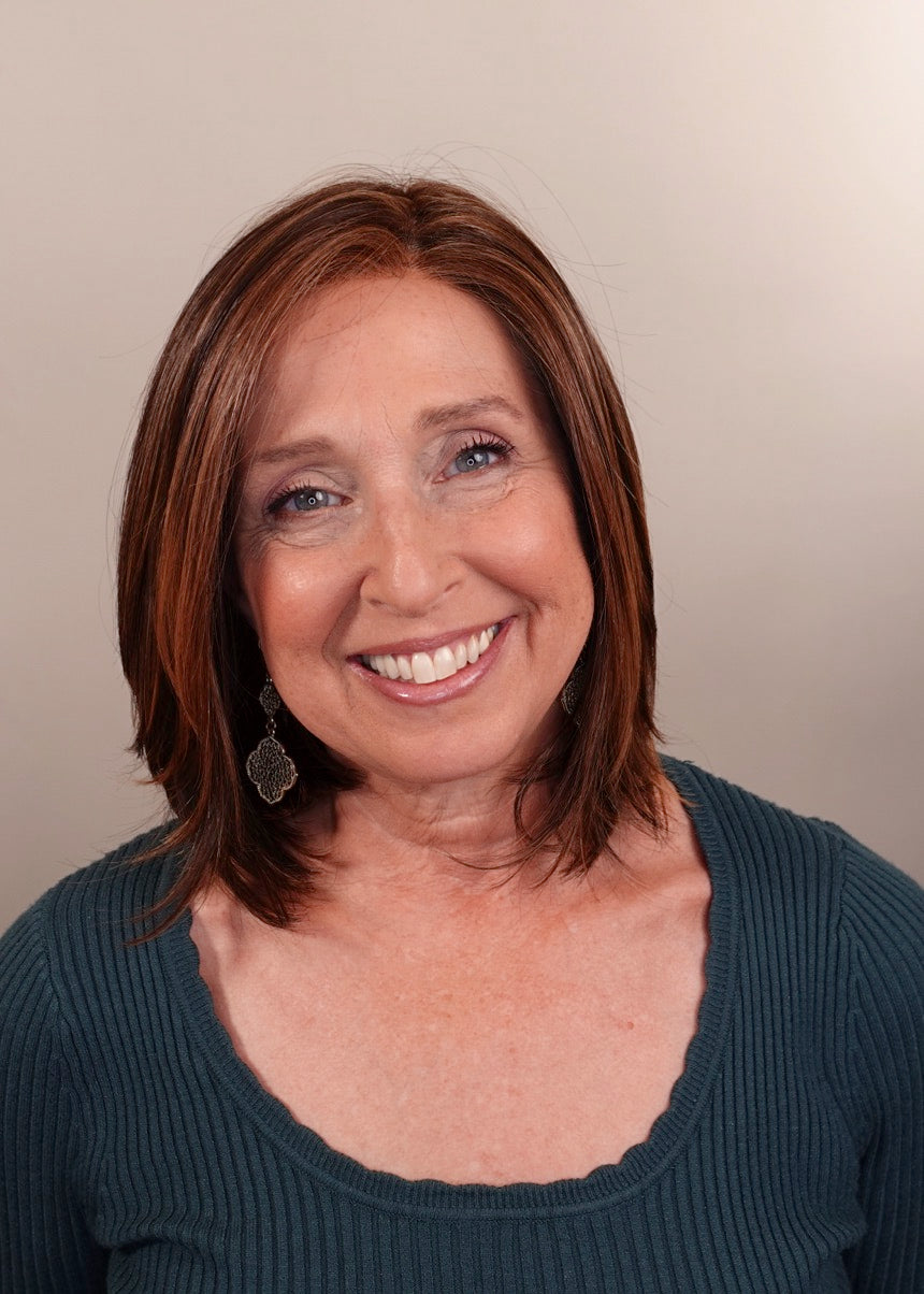 Frannie wearing Montecito in Mocha Maple Brown