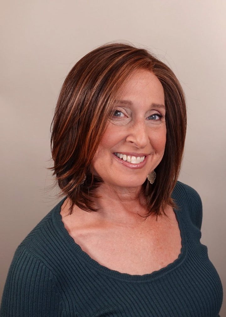 Frannie wearing Montecito in Mocha Maple Brown