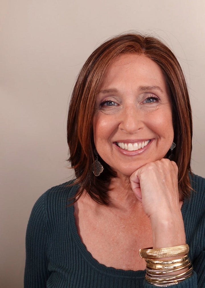 Frannie wearing Montecito in Mocha Maple Brown