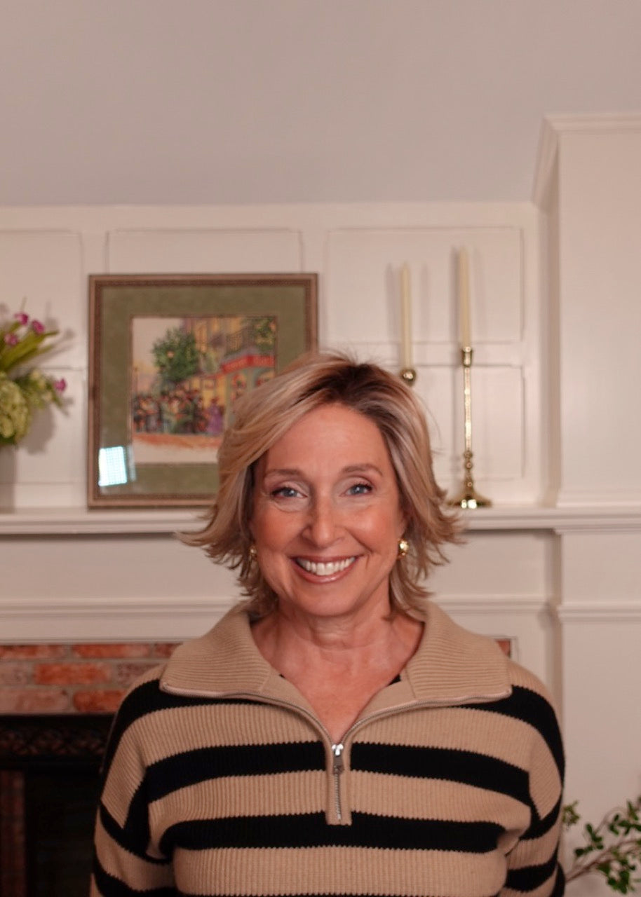 Frannie wearing Torino in Raw Sugar Blonde-R