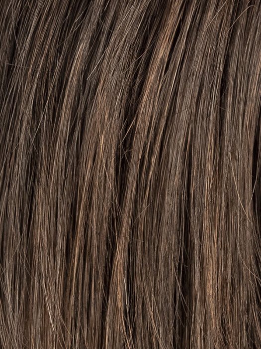 Dark Chocolate Rooted 4.33.2 | Warm Medium Brown, Dark Auburn, and Dark Brown Blend with Dark Brown Roots