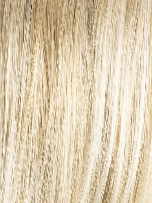 Pastel Blonde Rooted 25.23.26 | Pearl Platinum, Dark Ash Blonde, and Medium Honey Blonde Mix with a Darker Root