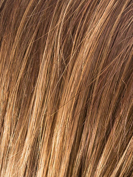 Tobacco Rooted 8.30.31.27 | Medium Brown Blended with Light Auburn and Light Reddish Auburn with Dark Strawberry Blonde Blend and Shaded Roots