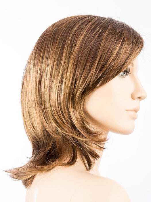 Tobacco Rooted 8.30.31.27 | Medium Brown Blended with Light Auburn and Light Reddish Auburn with Dark Strawberry Blonde Blend and Shaded Roots