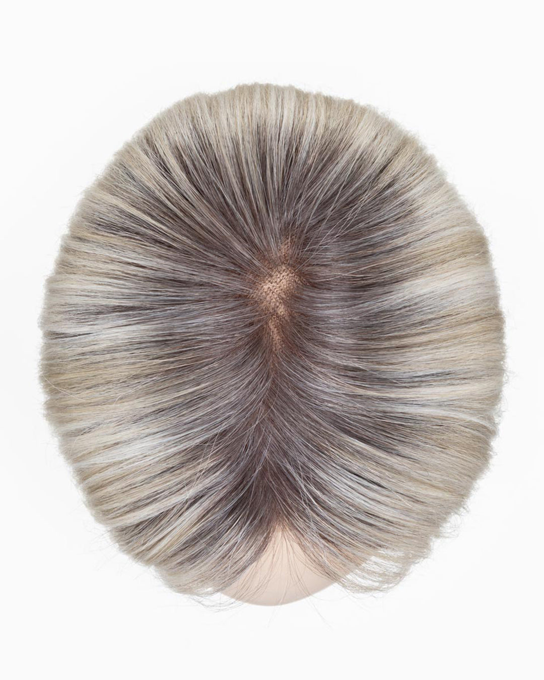 Silver Blonde Rooted 60.23 | Pearl White And Lightest Pale Blonde Blend With Shaded Roots