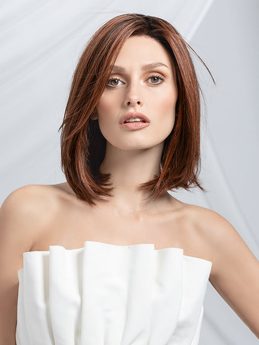 Catch Mono In Cinnamon Brown Rooted 33.30.130 | Dark And Light Auburn With Deep Copper Brown Blend And Shaded Roots