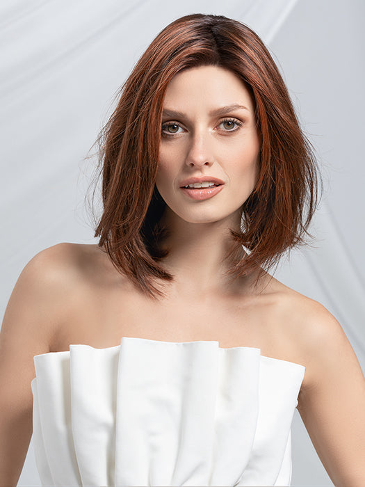 Catch Mono In Cinnamon Brown Rooted 33.30.130 | Dark And Light Auburn With Deep Copper Brown Blend And Shaded Roots