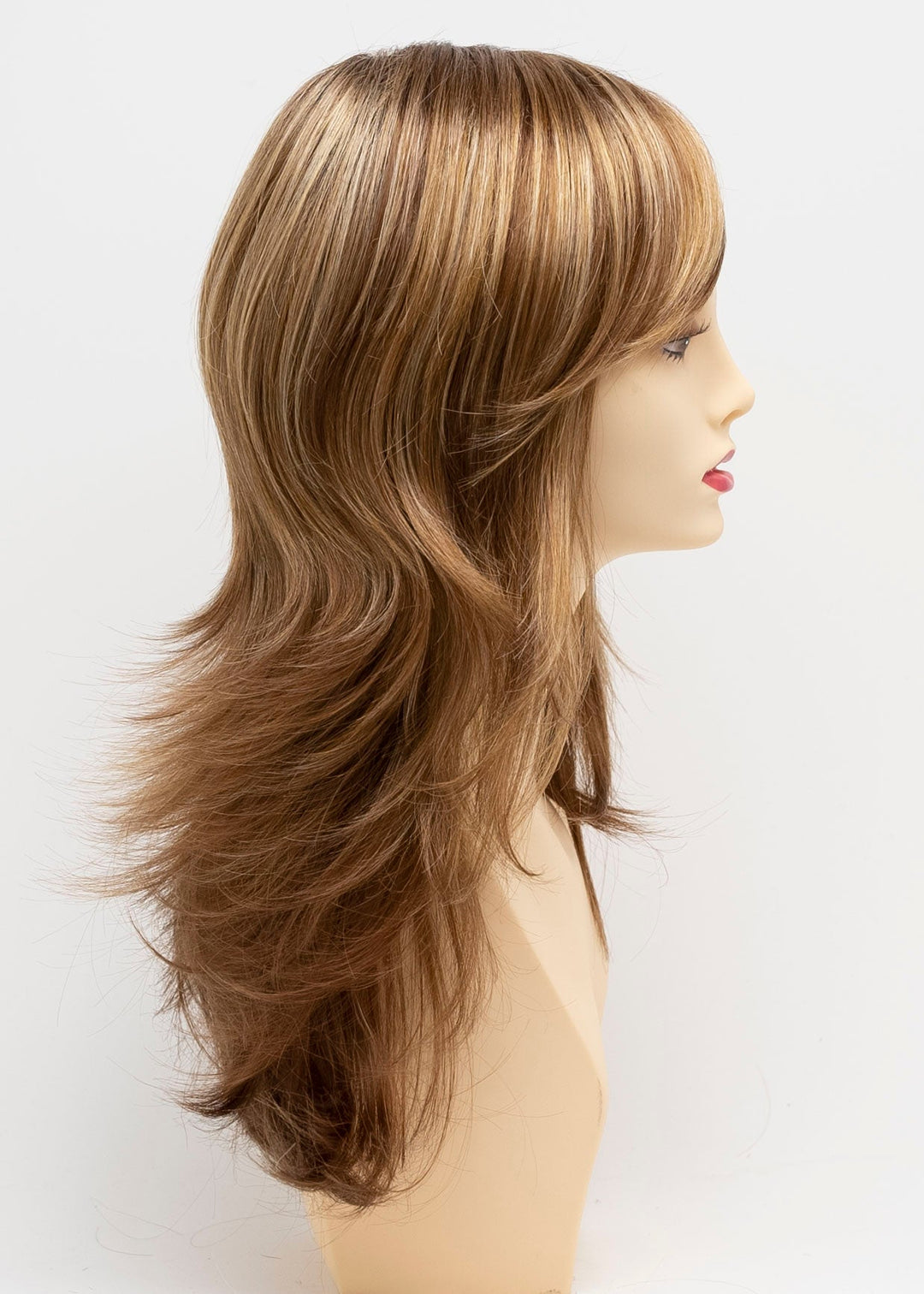 Golden Nutmeg | 27/26/23 R8 | 3-Tone blend of a Cinnamon Brown Base, Chocolate, Brown Roots, and Golden Blonde highlights
