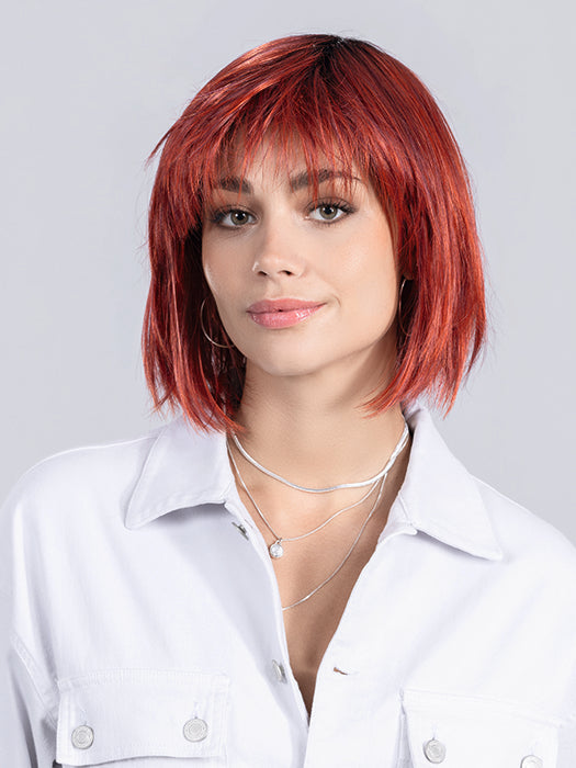 Hot Flame Rooted 132.133 | Granat Red And Red Violet Blend With Shaded Roots