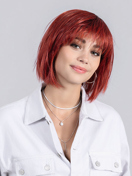 Hot Flame Rooted 132.133 | Granat Red And Red Violet Blend With Shaded Roots