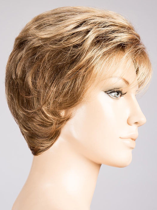 Tobacco Rooted 830.26.27 | Medium Brown Blended With Light Auburn, Light Golden Blonde And Dark Strawberry Blonde Blend With Shaded Roots
