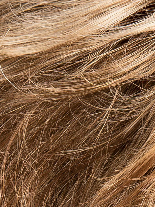 Tobacco Rooted 830.26.27 | Medium Brown Blended With Light Auburn, Light Golden Blonde And Dark Strawberry Blonde Blend With Shaded Roots