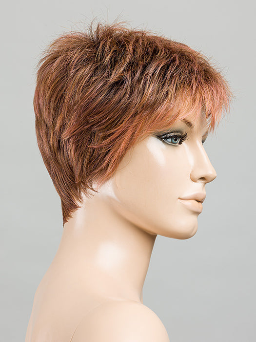 Rosewood Rooted | Medium Brown, Caramel, And Rose Gold Blend With Shaded Roots