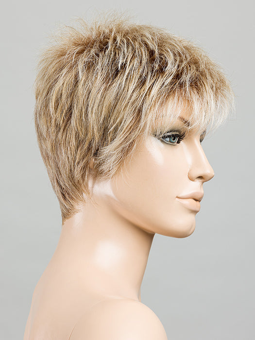 Sandy Blonde Rooted 16.22.20 | Medium Blonde, Light Neutral Blonde, And Light Strawberry Blonde Blend With Shaded Roots