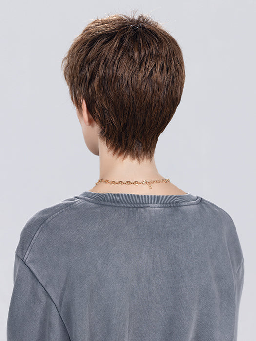 Chocolate Rooted 830.27.33 | Medium Brown, Light Auburn, Dark Strawberry Blonde, And Dark Auburn Blend With Shaded Roots